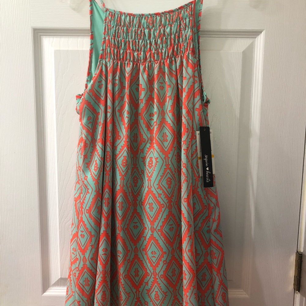 Bold shift dress